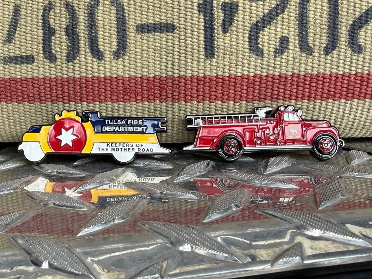 Custom pin — Tulsa Fire Department by Bison Challenge Coins